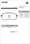 Фото Колодки тормозные задние HP1691 Hardron Sangsin HP1691 Sangsin