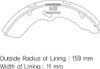 Фото Колодка тормозная 110mm FR/RR HD78 (1шт) Sangsin SA151 Sangsin