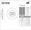 Фото Диск тормозной передний, SANGSIN BRAKE, Hi-Q, SD1036 Sangsin SD1036 Sangsin