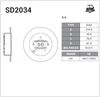 Фото Диск тормозной SANGSIN BRAKE SD2034 Sangsin SD2034 Sangsin