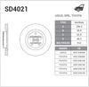 Фото ДИСК ТОРМОЗНОЙ ПЕРЕДНИЙ CAMRY V40  V50 Sangsin SD4021 Sangsin