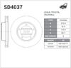Фото диск тормозной передний!\\ Toyota Land Cruiser 100 4.7/4.2TD 98> Sangsin SD4037 Sangsin