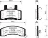 Фото олодки тормозные CHEVROLET EXSPRESS/SUBURBAN/TAHOE 3500/2500 передние Sangsin SP1288 Sangsin