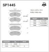 Фото Колодки тормозные задние FORD Explorer II Sangsin SP1445 Sangsin