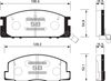 Фото Колодки тормозные TOYOTA ESTIMA/EMINA/LITEACE передние Sangsin SP1464 Sangsin