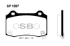 Фото Колодки тормозные JEEP GRAND CHEROKEE задние Sangsin SP1587 Sangsin