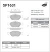 Фото Колодки тормозные TOYOTA Yaris (с 2006г) передние SANGSIN к-т Sangsin SP1631 Sangsin