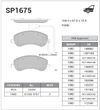 Фото Колодки  VOLKSWAGEN Amarok  (2010-) передние c датчиком Sangsin SP1675 Sangsin