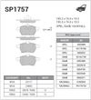 Фото SP1757_колодки дисковые передние!\ SAAB 9-3 2.0-2.2TiD 98-02/ 9-5 all Sangsin SP1757 Sangsin