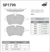 Фото Колодки тормозные MINI PACEMAN (R61) 12- (D1204) Sangsin SP1799 Sangsin