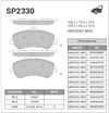 Фото HI-Q Колодки тормозные передние MERCEDES BENZ glk (x204) 08- Sangsin SP2330 Sangsin