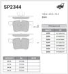 Фото Колодки тормозные Sangsin Brake SP2344 Sangsin SP2344 Sangsin