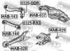 Фото опора шаровая заднего верхнего рычага!\ Honda Febest 0320ODR Febest