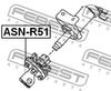 Фото Вал карданный рулевой NISSAN PATHFINDER R51M 2005.01-2014.11 ASN-R51 Febest ASNR51 Febest
