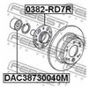 Фото јвтозапчасть/ѕодшипник ступицы Re Honda CR-V RD4 Febest DAC38730040M Febest