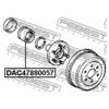 Фото Подшипник ступицы TOYOTA HIACE/HIACE -11 задн. Febest DAC47880057 Febest