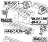 Фото Опора ДВС AT HONDA CIVIC/CIVIC FERIO EK#/EJ9 95-01 Febest HMEK3ALF Febest