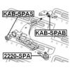 Фото сайлентблок рычага переднего передний kia spectra Febest KABSPAS Febest