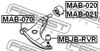 Фото Сайлентблок MAB-070 Febest MAB070 Febest