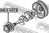 Фото ШКИВ КОЛЕНВАЛА 6G74 MDS-6G74 Febest MDS6G74 Febest