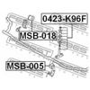 Фото Резинки стабилизатора MMC K94/96W Febest MSB005 Febest