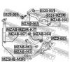 Фото Сайлентблок заднего поперечного верхнего рычага Mazda BK# Mazda 3 CR# Mazda 5 ER# CX-7 Ford Focus I/ Febest MZAB064 Febest