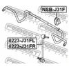 Фото Втулка стабилизатора передняя NISSAN TEANA J31 2003-2008 NSB-J31F Febest NSBJ31F Febest