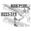Фото Втулка стабилизатора NISSAN PRIMERA P12 200­1.01-2005.12 NSB-P12R Febest NSBP12R Febest