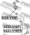Фото втулка стабилизатора переднего\\ Nissan Almera Tino V10M Febest NSBV10F Febest