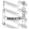 Фото Пыльник заднего амортизатора NISSAN NOTE E11E 2005- Febest NSHBE11R Febest