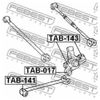 Фото Сайлентблок задней цапфы Toyota Camry V30 2001-2006 Febest TAB017 Febest