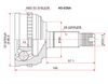 Фото Шрус HONDA Inspire Saber UA1 2 Odyssey RA1-9 Step Sat HO038A Sat