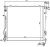 Фото Радиатор охлаждения двигателя для Hyundai Santa Fe 12-, Kia Sorento 09- / KI000509D SAT / OEM 25310B Sat KI000509D Sat