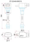 Фото Катушка зажигания Р11 1,8 Sat ST224486N015 Sat