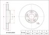 Фото Диск тормозной перед TOYOTA MARKCRESTA 1JZ-GTE JZX90100110ALTEZZA GXE1JCE1 01- Sat ST4351253010 Sat