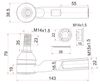 Фото Наконечник рулевой (Наконечник рулевой TOYOTA HIACE 04-) Sat ST4504629456 Sat