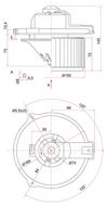 Фото ST-87103-12050 SAT Мотор отопителя салона Sat ST8710312050 Sat