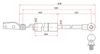 Фото Амортизатор крышки багажника MAZDA MPV LW# 99-06 L Sat STLC6263620F Sat