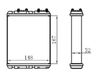 Фото Радиатор отопителя Mitsubishi Lancer Colt Nissan Serena Sat STMB153950 Sat