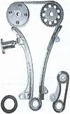 Фото Комплект замены цепи ГРМ TOYOTA 1AZ-FE/2AZ-FE (VVT GEAR) 01- Sat TKTY123CD Sat