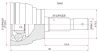 Фото Шрус наружный Toyota Land Cruiser J300 21- Land Cruiser Prado 02-20 Sat TO67 Sat