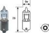 Фото Лампа накаливания, "H6Вт" 12В 6Вт BAX9s MAGNETTI MARELLI Magneti Marelli 002701100000 Magneti Marelli