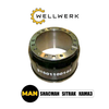 Фото Барабан тормозной задний Wellwerk WW3502007 Wellwerk