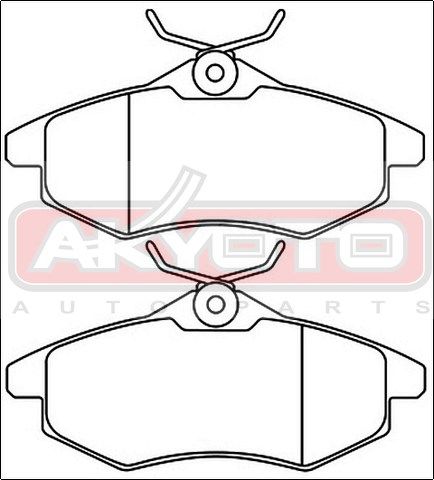 тормозные колодки AKD0207 Akyoto