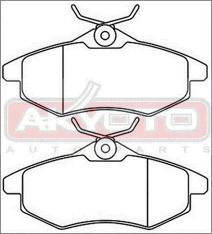 тормозные колодк�и AKD0207 Akyoto