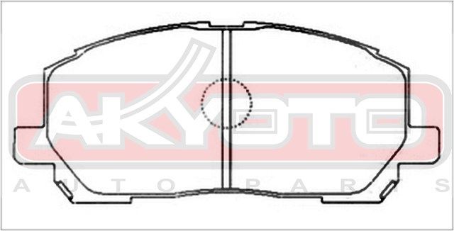 Колодки тормозные дисковые, передние, LEXUS/TOYOTA ES , RX , AVALON Saloon , CAMRY, HARRIER , NADIA AKD1457 Akyoto