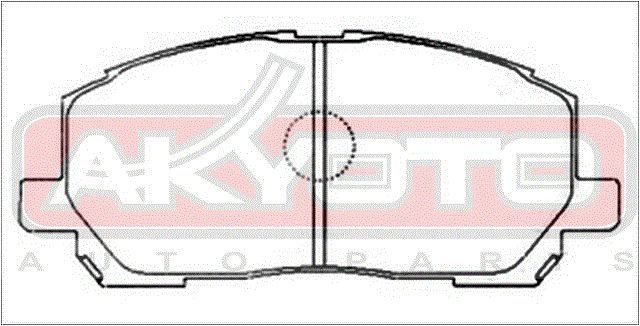 Колодки тормозные дисковые, передние, LEXUS/TOYOTA ES , RX , AVALON Saloon , CAMRY, HARRIER , NADIA AKD1457 Akyoto