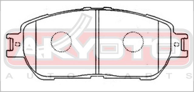 Тормозные колодки AKD1480 Akyoto