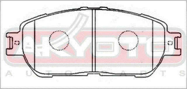 Тормозные колодки AKD1480 Akyoto