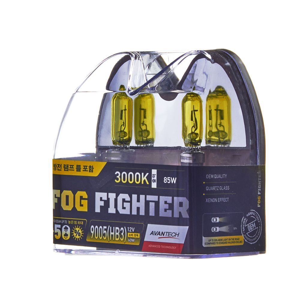 Набор автоламп AVANTECH AB3005 HB3(9005) 12V 60W P20d Fog Fighter (ПБ2) ab3005 Avantech